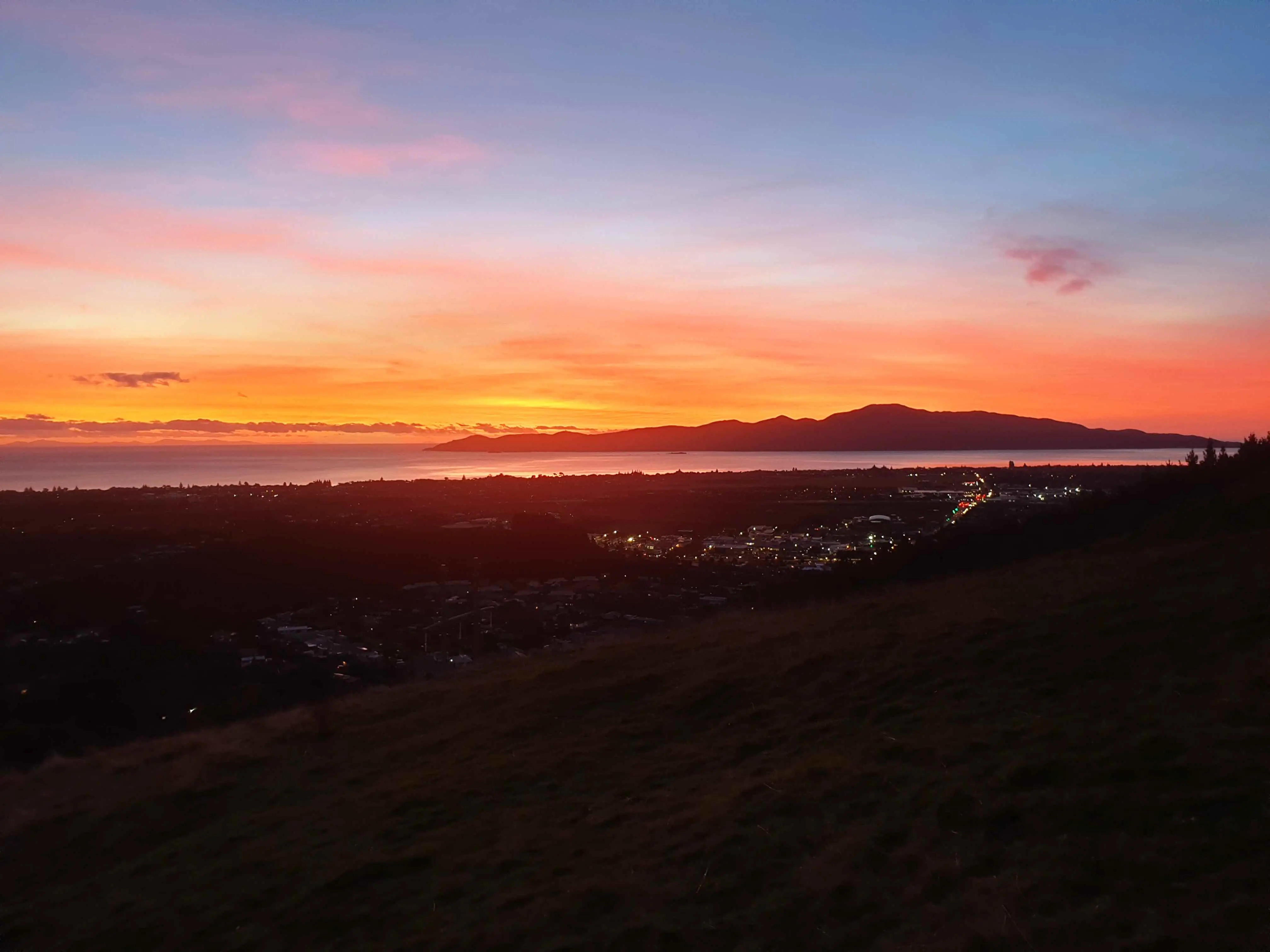Beautiful Kapiti Coast sunset landscape